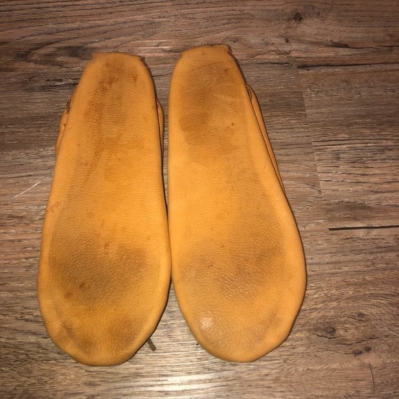 handmade Leather & Cord Moccasins w Insoles 9.5” / Sz 7 - 7.5 GUC - Picture 2 of 7